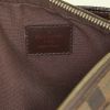 Louis Vuitton Geronimos pouch in damier canvas and brown leather - Detail D3 thumbnail