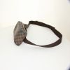 Bolsito de mano Louis Vuitton Geronimos en lona a cuadros revestida y cuero marrón - Detail D4 thumbnail