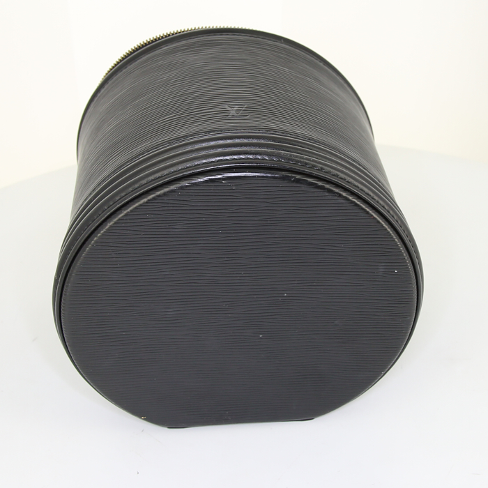 Beauty Louis Vuitton Cannes in pelle Epi nera - Detail D4