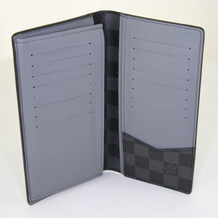 Louis Vuitton wallet in grey damier canvas - Detail D2