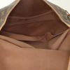 Bolso bandolera Louis Vuitton Saumur modelo pequeño en lona Monogram revestida marrón y cuero natural - Detail D3 thumbnail