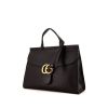 Bolso de mano Gucci GG Marmont modelo grande en cuero granulado negro - 00pp thumbnail
