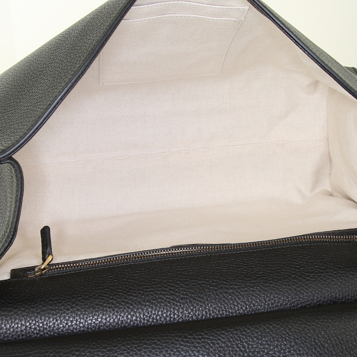 Borsa Gucci GG Marmont modello grande in pelle martellata nera - Detail D2