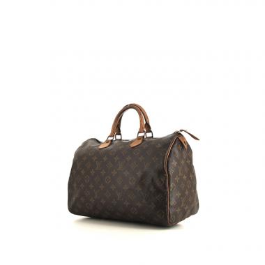 Louis Vuitton Looping small model handbag in monogram canvas and natural leather