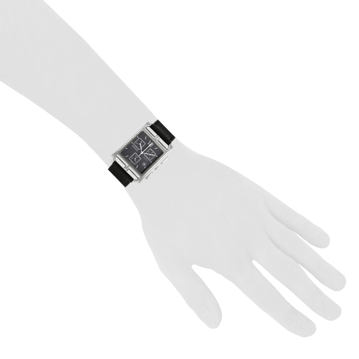Hermes Cape Cod Chrono watch in stainless steel Ref: CC1.910 Circa 2010 - Detail D1