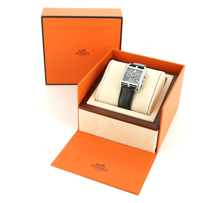 Hermes Cape Cod Chrono watch in stainless steel Ref:  CC1.910 Circa  2010