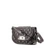 Chanel Petit Shopping shoulder bag in black quilted leather - 00pp thumbnail