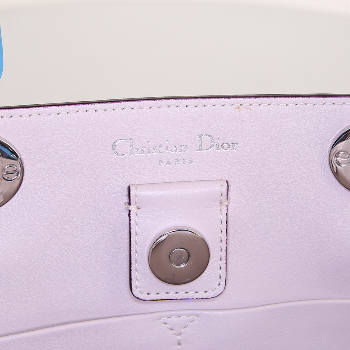 Borsa Dior Diorissimo modello medio in pelle martellata turchese - Detail D4