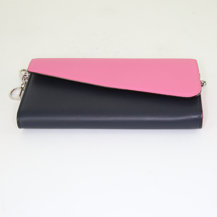 Borsa Dior Diorissimo in pelle rosa fucsia e nera - Detail D4