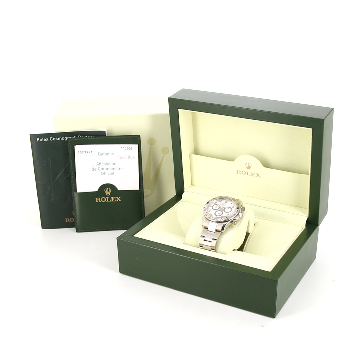 Rolex Daytona watch in white gold Ref:  116509 Circa  2006 - Detail D2