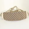 Gucci handbag in monogram canvas and off-white leather - Detail D4 thumbnail