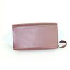 Celine Trapeze small model handbag in burgundy leather and light blue suede - Detail D5 thumbnail