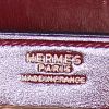 Hermès Kelly handbag in burgundy box leather - Detail D3 thumbnail