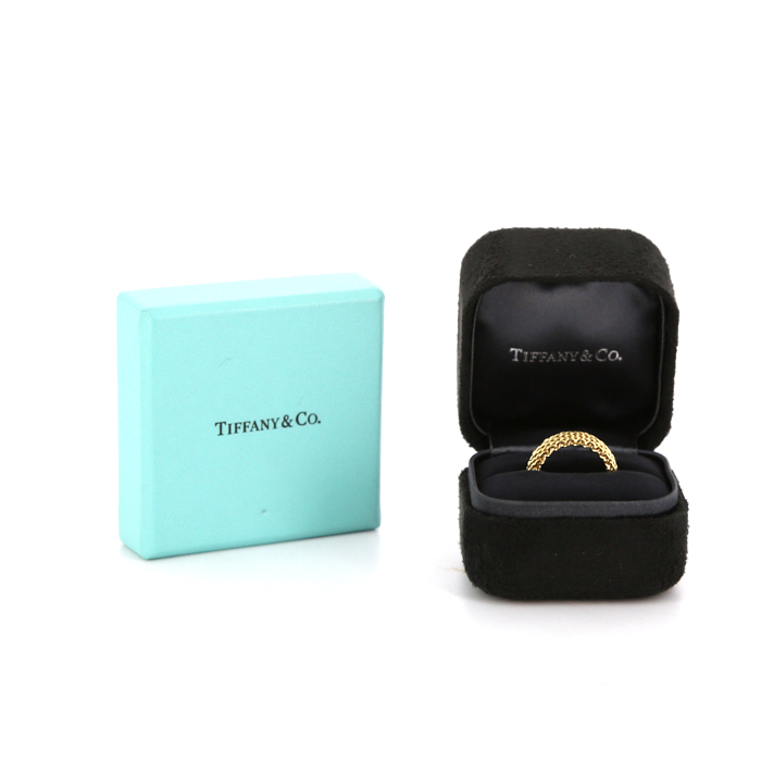 Sortija Tiffany & Co Somerset en oro amarillo - Detail D2