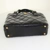 Chanel Petit Shopping handbag in black patent quilted leather - Detail D4 thumbnail