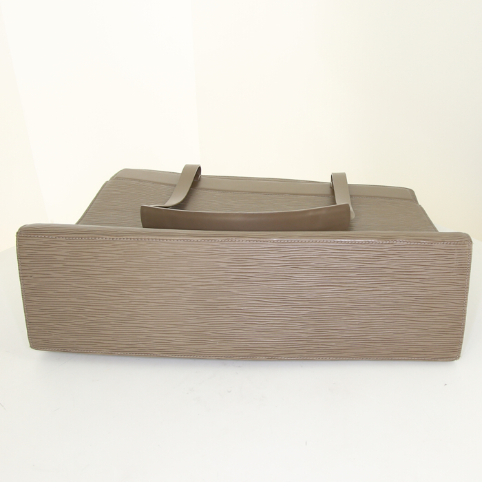 Louis Vuitton Croisette Tote handbag in taupe epi leather - Detail D4