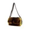 Handbag in green and chocolate brown orylag - 00pp thumbnail