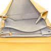 Chloé Faye handbag in brown suede and yellow mustard leather - Detail D2 thumbnail