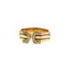 Open Cartier C de Cartier small model ring in 3 golds and diamonds - 00pp thumbnail