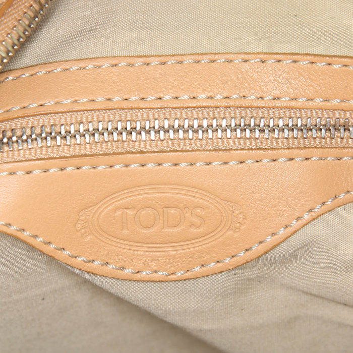 Tod's handbag in beige leather - Detail D3