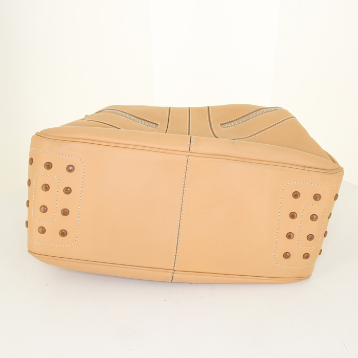 Tod's handbag in beige leather - Detail D4