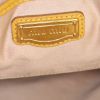 Miu Miu handbag in yellow grained leather - Detail D4 thumbnail
