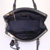 Prada Galleria medium model handbag in black leather saffiano - Detail D3 thumbnail