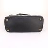 Prada Galleria medium model handbag in black leather saffiano - Detail D5 thumbnail