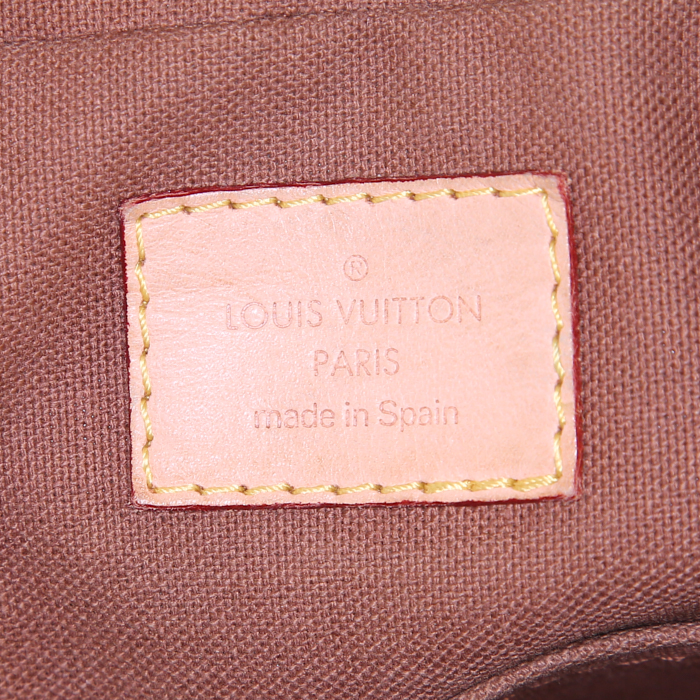 Louis Vuitton  Bosphore briefcase in monogram canvas and natural leather - Detail D3