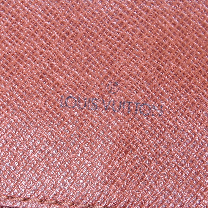 Borsa bisaccia Louis Vuitton Chantilly in tela monogram e pelle naturale - Detail D3