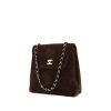 Bolso de mano Chanel Vintage en ante acolchado marrón - 00pp thumbnail