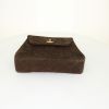 Bolso de mano Chanel Vintage en ante acolchado marrón - Detail D4 thumbnail