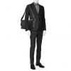 Borsa a tracolla Hermès Steve in pelle togo grigio antracite - Detail D1 thumbnail