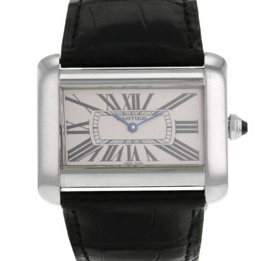 Orologio Cartier Tank Divan in acciaio Ref :  2600 Circa  2010
