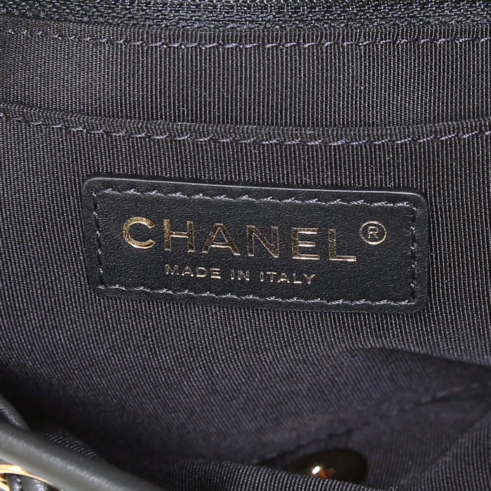 Zaino Chanel in pelle trapuntata nera - Detail D3