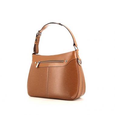 Bolso para llevar al hombro o en la mano Louis Vuitton Turenne modelo grande en cuero Epi marrón