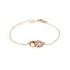 Messika Link bracelet in pink gold and diamonds - 00pp thumbnail