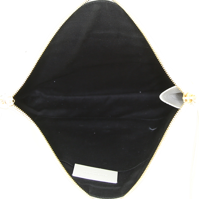 Pochette Balenciaga en cuir crème - Detail D2