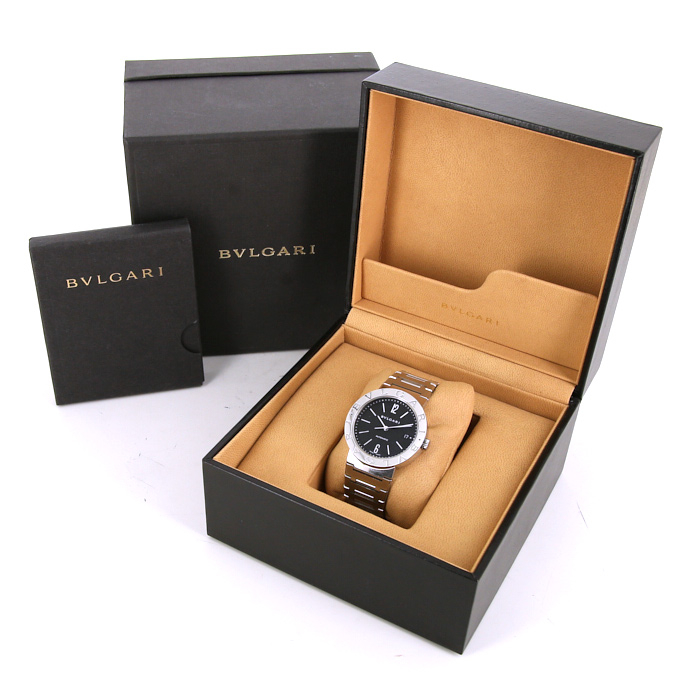 Bulgari Bulgari watch in stainless steel Ref:  BB38SS Circa  2004 - Detail D2