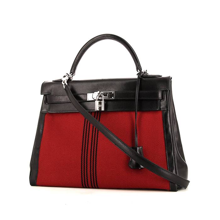 Organiseur De Sac Compatible Hermès Kelly 32 – Doublure Feutre 2 Mm – Noir – Style B Fermeture Latérale – Pour Téléphone, Portefeuille, Clés