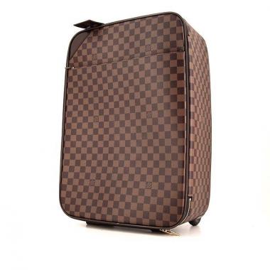 Valise souple Louis Vuitton Pegase en toile damier marron et cuir marron