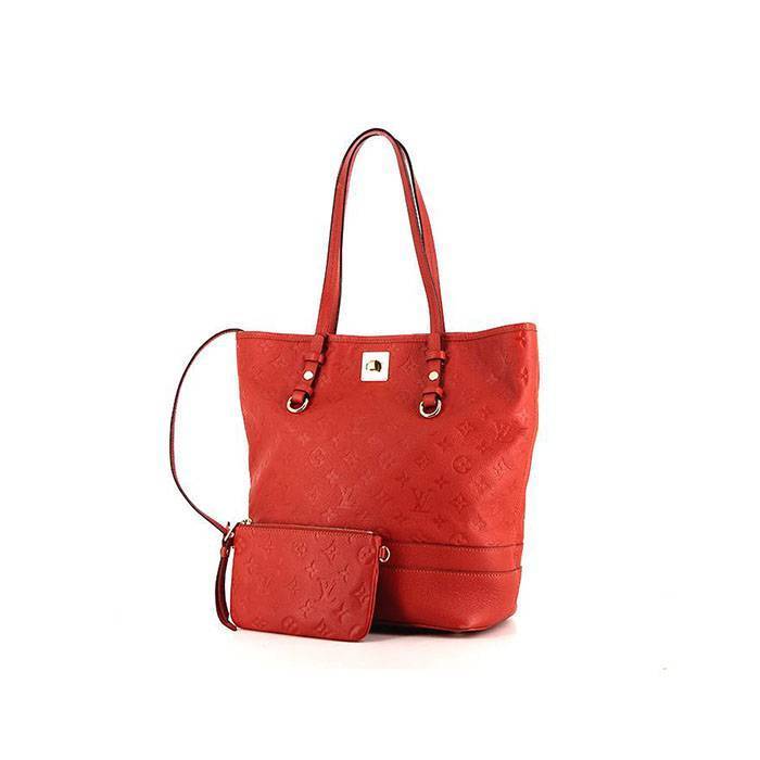 Louis Vuitton  Citadines shopping bag  in red empreinte monogram leather - 00pp