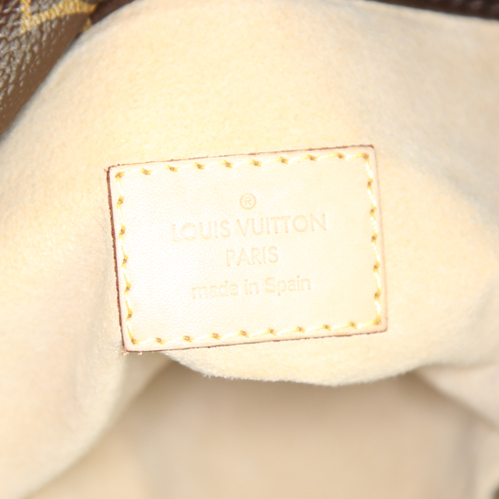 Borsa Louis Vuitton Artsy in tela monogram marrone e pelle naturale - Detail D3