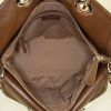 Dior Granville handbag in beige canvas cannage and brown leather - Detail D3 thumbnail