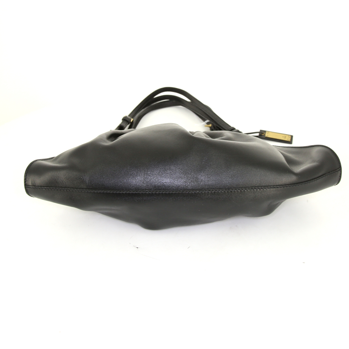 Gucci Gucci Vintage handbag in black leather - Detail D4