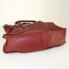 Chloé Marcie large model handbag in red leather - Detail D4 thumbnail