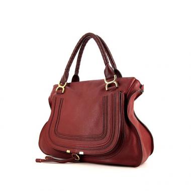 Chloé Marcie large model handbag in red leather