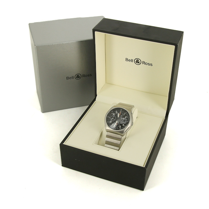 Bell & Ross Space 3 watch in stainless steel Circa  2005 - Detail D2