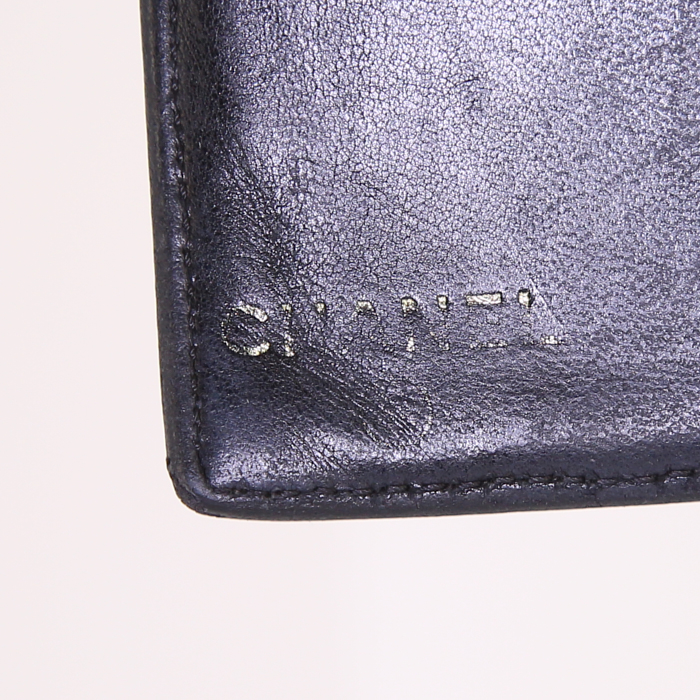 Portafogli Chanel in pelle martellata nera - Detail D3
