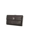 Portafogli Chanel Camelia - Wallet in pelle nera a fiori - 00pp thumbnail
